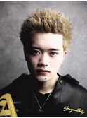 ボックスショート　ハイトーン　ベージュカラー　鹿児島メンズ