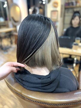 ワン エイティー ディグリース 恵比寿(180°One Eighty Degrees.) インナーカラー/アンブレラカラー/ボブ