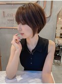 □大人ガーリー/似合わせカット/ショートボブ30代40代50代錦糸町