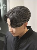 ホワイトハイライトセンターパート