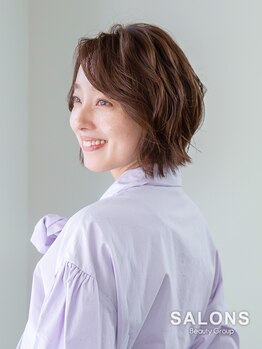 サロンズ 可部店(SALONS)の写真/丁寧なカウンセリングと骨格や髪質を見極めて、あなただけの似合わせショートスタイルをご提案！