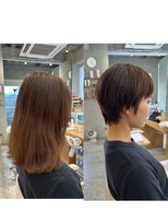 タス(tas)&nbsp;ばっさりショートに大変身！イメチェンbefore after