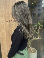 ニコリヘアワークス(nicori hair works)&nbsp;ロング×ハイライト×レイヤー1