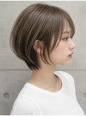 20代30代40代50代ナチュラル大人可愛いレイヤーショートボブ