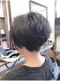 くせ毛風パーマのエッジショート☆