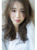 面長さんに似合う小顔ニュアンスヘア・TheC 橋本店