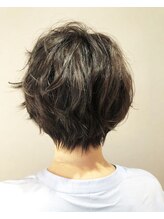 美容室 かんしゃ かんしゃ【Mariko】ショートパーマスタイル×グレージュ