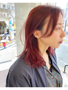 フロート 小阪店(float) ピンクカラー_ココアブラウン,フリンジウェーブ