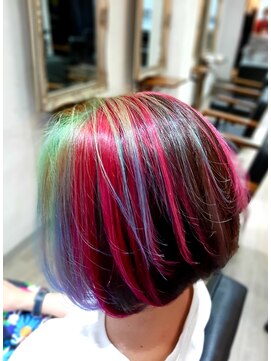 バトヘアー 渋谷本店(bat hair) ショートボブ×フロントカラー