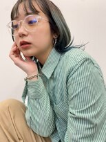 ローウェ 表参道(Louwe)&nbsp;ミディアムショート外ハネフェザーバンク[表参道/表参道駅]