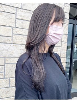 フィオーレ ヘアデザイン(FIORE hair design) ハイライト　ラベンダーグレージュ　髪質改善