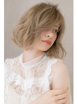 カバーヘア ブリス 川口(COVER HAIR bliss)&nbsp;外国人風ハイライトくせ毛風大人ボブパーマ302Y川口10代20代30代