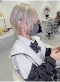 自分受け120%ホワイトショートウルフ