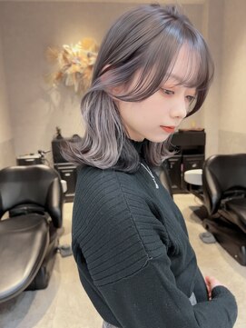 ロンド レア 天神大名店(Lond Le’a) ダブルカラー/インナーカラー/イヤリングカラー/ミルクティ