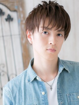 モッズヘアメン 名護大東店(mod's hair men) 一歩リードの爽やか長めバングアースカラーウルフヘアh名護大東