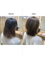 カミケンネクスト(kamiken.next)&nbsp;クセ毛をいかす外ハネ上品くびれミディアム【カミケンネクスト】