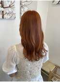 ワンブリーチで作るオレンジベージュ◎