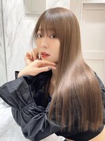 ロンド レア 天神大名店(Lond Le’a) ダブルカラーミルクティーベージュカラーブルーブラックブリーチ