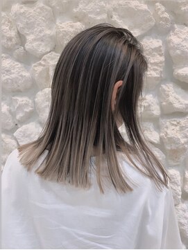 モアナ バイ ヘッドライト 沖縄豊見城店(Moana by HEADLIGHT) Moana【豊見城】#バレイヤージュ#ボブ#大人かわいい#ハイライト