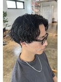 ツイストスパイラルパーマ波巻きスパイラルスパイキーショート