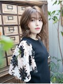 小顔フェミニンウェーブのボブディ