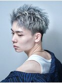 アッシュブルーアップバング
