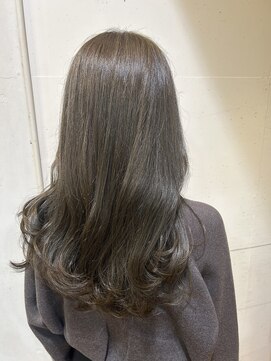 オーガニックマインド 坂戸 鶴ヶ島(organic+mind) 大人可愛いブリーチなし透明感グレージュカラー