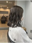 コテ巻き風ミディアムパーマ♪