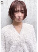フェイスレイヤー / ショートカット/ ピンクブラウン