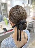 シニヨン　アップスタイル