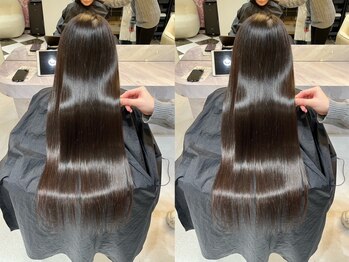 髪屋 紬の写真/頭皮にも優しいケアブリーチ使用◇ダメージを最小限に抑えた施術とこだわりのケアで、理想の髪質へ＊