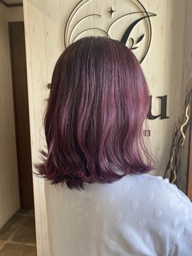 イコウヘアデザイン(icou hair design) 夏にピッタリのカシスピンク☆