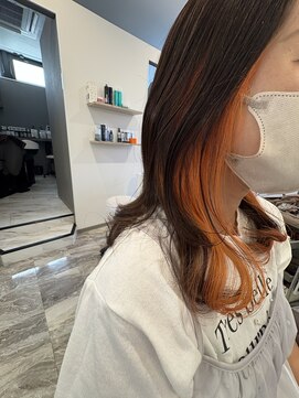 リシェイル(RICHAIR) イヤリングカラー　オレンジ