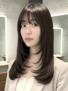 グルグル 下総中山店(GULGUL)の写真/毛先数ミリ単位にこだわり小顔見せを創る顔周りカット*[下総中山/レイヤーカット/顔周り/前髪カット/韓国］