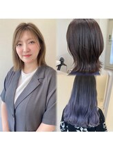 【CHIAKI】ミディアム/インナーカラー/ハイトーンカラー