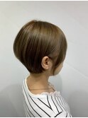 【Bellecoupes】艶ショート　丸みショートボブ　耳掛けヘア