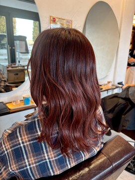 アミリー ひたち野うしく店(Amily) ハイライトバレイヤージュダブルカラーケアブリーチ20代30代