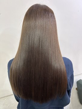 髪質改善＋ミルクティーカラー