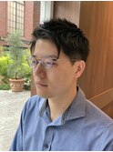 大人メンズビジネスショート白髪を生かす清潔感30代40代50代