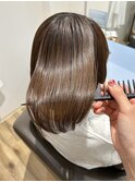 髪質改善ストレートで艶ボブに◎
