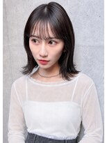 オーブ ヘアー ラテ 広島3号店(AUBE HAIR latte)&nbsp;20代・30代_切りっぱなし_外ハネヘア_結べるボブ