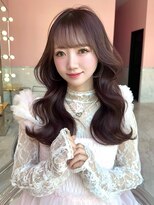 ルイ(LOUIS)&nbsp;【LOUIS】ブリーチなしで叶うチョコレートピンク アイドル前髪