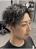 メンズパーマ/メンズハイライト/ツイストスパイラル