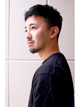 メリケンバーバーショップ コウベ(MERICAN BARBERSHOP KOBE) ワイルドアップバングビジネスソフトツーブロックテクノ#m3223