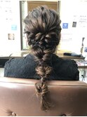 ゆるふわ編み下ろしヘアセット