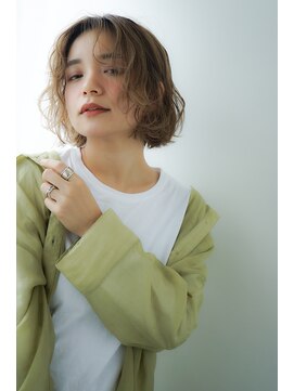 ネオリーブカフ 鶴ヶ峰店(Neolive caff) ハイトーン グラデーションカラー フレンチボブ