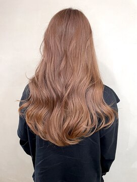 トレヘアー(tRe hair) フルブリーチ　ピンクベージュ　髪質改善