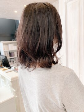 キャアリー(Caary) 福山市イルミナカラー人気caary大人かわいい外ハネボブ