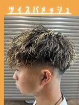 ガイズ ヘアー イサミ(GUY'S HAIR 133) ツイストスパイラルパーマ×メッシュs