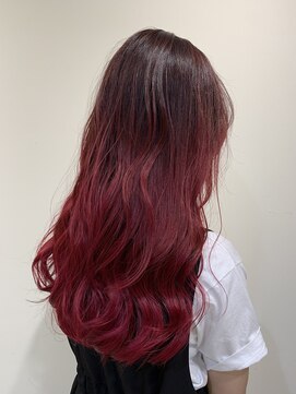 ディア(Dia) 根元が伸びても気になりません!レッドグラデーションカラー☆